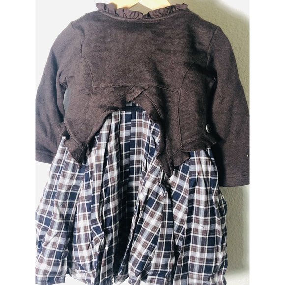 Jottum NWT  18 M Koroza Shift w Bolo Retail $232 Detailed Fall Plaids Holiday - Picture 5 of 12